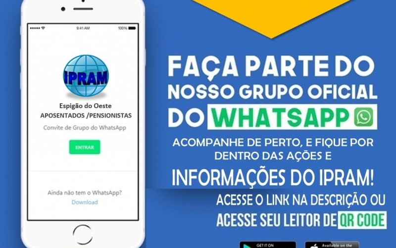Faça parte do grupo de WhatsApp do IPRAM!